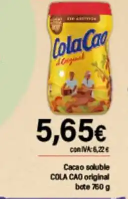 Cash Ifa COLA CAO Cacao soluble original bote oferta