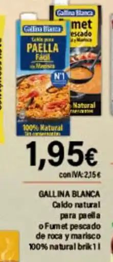 Cash Ifa GALLINA BLANCA Caldo natural para paella oferta
