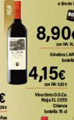 Cash Ifa EL COTO Vino tinto D.O Ca Rioja oferta