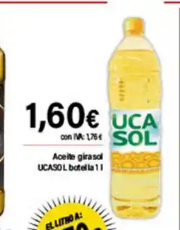 Cash Ifa UCASOL Aceite girasol botella oferta