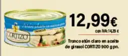 Cash Ifa CORTIZO Tronco atún claro en aceite de girasol oferta