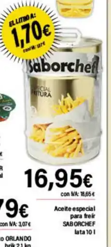 Cash Ifa SABORCHEF Aceite especial para freir oferta