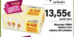 Cash Ifa PRIMA Mayonesa bolsitas estuche oferta