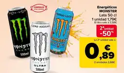 Carrefour Market MONSTER Energéticos oferta