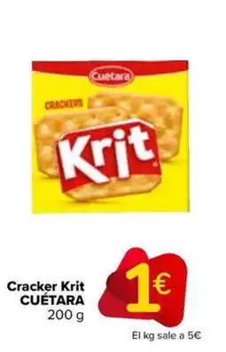 Carrefour Market CUÉTARA Cracker Krit oferta