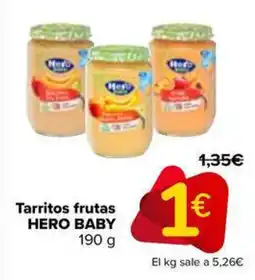 Carrefour Market HERO BABY Tarritos frutas oferta