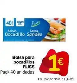 Carrefour Market FLISS Bolsa para bocadillos oferta