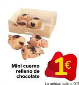 Carrefour Market Mini cuerno relleno de chocolate oferta