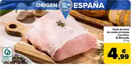 Carrefour Market Cinta de lomo de cerdo en trozos carrefour el mercado el kg oferta