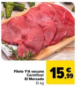 Carrefour Market Filete 1ªA vacuno Carrefour El Mercado oferta