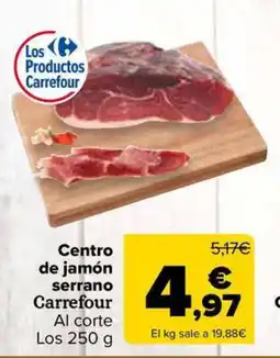 Carrefour Market Centro de jamón serrano Al corte Los oferta