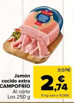 Carrefour Market CAMPOFRÍO Jamón cocido extra oferta