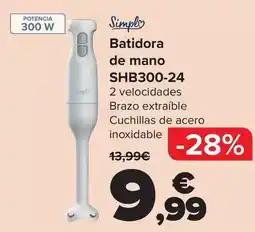 Carrefour Simply - batidora de mano shb300-24 oferta
