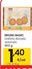 Eroski Eroski basic - galleta dorada redonda oferta