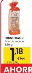 Eroski Eroski basic - pan de molde oferta