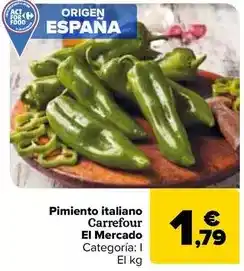 Carrefour Market Carrefour - pimiento italiano el mercado oferta