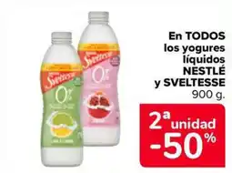 Carrefour Market NESTLÉ y SVELTESSE En todos los yogures líquidos oferta