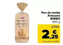 Carrefour Market Bimbo - pan de molde artesano oferta