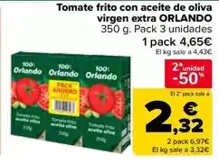 Carrefour Market Orlando - tomate frito con aceite de oliva virgen extra oferta