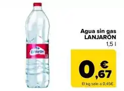 Carrefour Market Lanjarón - agua sin gas oferta