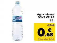 Carrefour Market Font vella - agua mineral oferta