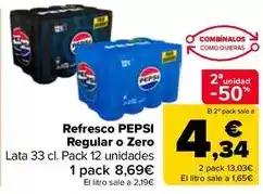 Carrefour Market Pepsi - refresco regular o zero oferta