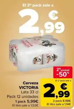 Carrefour Market Victoria - cerveza oferta