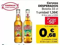Carrefour Market Desperados - cerveza oferta