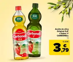 Carrefour Market Carbonell - aceite de oliva original 0.4 o sabor 1 oferta