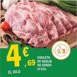 E.Leclerc Chuleta de aguja de cerdo oferta