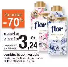 BonpreuEsclat Flor - perfumador liquid blau o rosa 36 dosis oferta