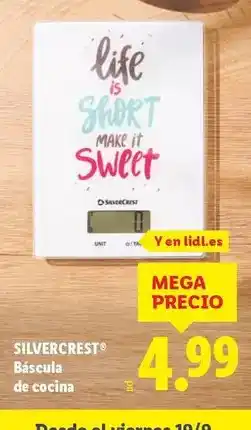 Lidl Silvercrest - báscula de cocina oferta