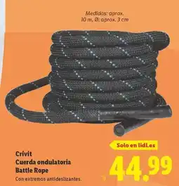 Lidl Crivit - cuerda ondulatoria battle rope oferta