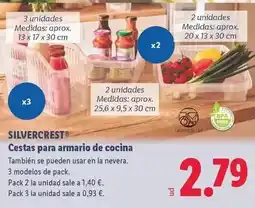 Lidl Silvercrest - cestas para armario de cocina oferta