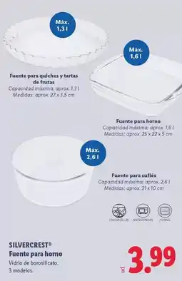 Lidl Silvercrest - fuente para horno oferta