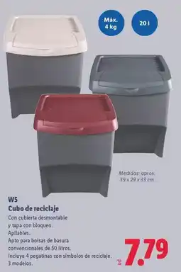 Lidl W5 - cubo de reciclaje oferta