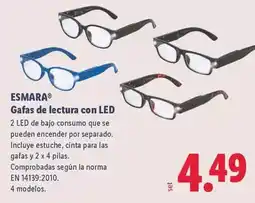 Lidl Esmara - gafas de lectura con led oferta