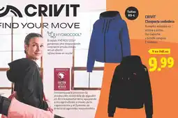 Lidl Crivit - chaqueta sudadera oferta