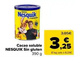 Carrefour Market NESQUIK Cacao soluble Sin gluten oferta