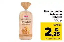 Carrefour Market BIMBO Pan de molde Artesano oferta