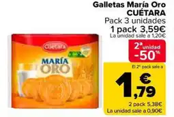 Carrefour Market CUÉTARA Galletas María Oro oferta