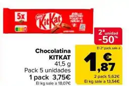 Carrefour Market KITKAT Chocolatina oferta