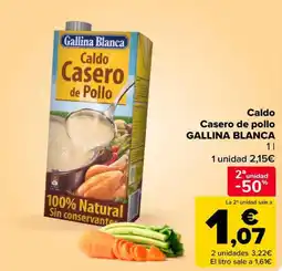 Carrefour Market GALLINA BLANCA Caldo Casero de pollo oferta