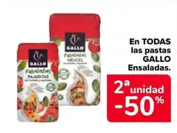 Carrefour Market GALLO En todas las pastas ensaladas oferta