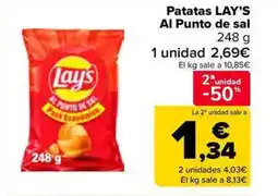 Carrefour Market LAY'S Patatas Al Punto de sal oferta