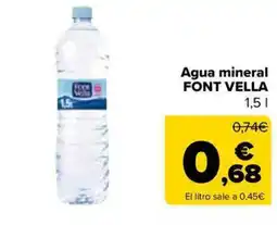 Carrefour Market FONT VELLA Agua mineral oferta