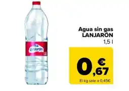 Carrefour Market LANJARÓN Agua sin gas oferta
