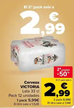 Carrefour Market VICTORIA Cerveza oferta