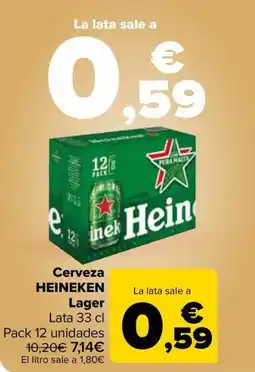 Carrefour Market HEINEKEN Cerveza Lager oferta