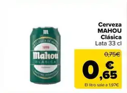 Carrefour Market MAHOU Cerveza Clásica oferta